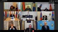 Участники заседания Международного штаба региональной операции ОДКБ «Нелегал-2024»