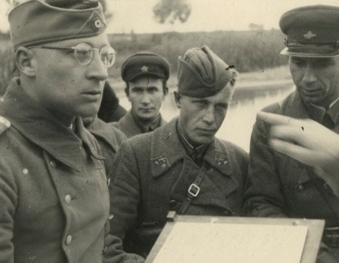 Встреча советских и немецких военнослужащих, осень 1939 г.